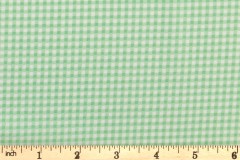 Rose & Hubble - Cotton Poplin Ginghams - Mint and White (CP0183)