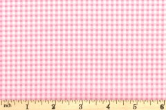 Rose & Hubble - Cotton Poplin Ginghams - Pink and White (CP0183)