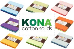 Kona Cotton Solids - Charm Packs (5" squares)