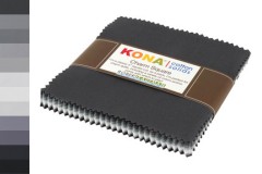 Kona Cotton Solids - Charm Pack - Stormy Skies (CHS-724-42)