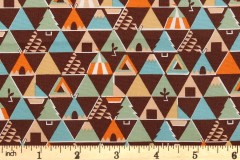 Sevenberry for Robert Kaufman - Pitch Up - Tents - Warm Brown (SB-818261-1)