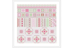 Riverdrift House - Cotton Print Square Sampler (Cross Stitch Kit)