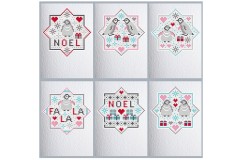 Riverdrift House - Penguin Stars - Small Christmas Cards (Cross Stitch Kit)