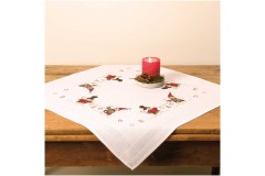 Rico - Snowmen Tablecloth - 80 x 80cm (Cross Stitch Kit)
