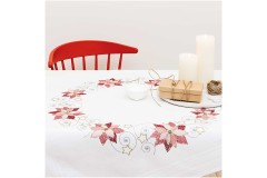 Rico - Poinsettia Wreath Tablecloth (Embroidery Kit)