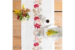 Rico - Autumn Flowers Table Runner (Embroidery Kit)