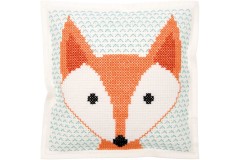 Rico - Felt Cushion - Fox (Cross Stitch Kit)
