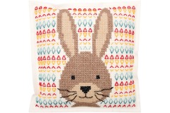 Rico - Felt Cushion - Hare (Cross Stitch Kit)