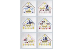 Riverdrift House - Away in a Manger Medium Greetings Cards (Cross Stitch Kit)