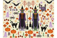 Riverdrift House - Halloween Spookies Sampler (Cross Stitch Kit)
