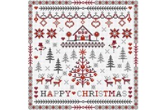 Riverdrift House - Happy Christmas (Cross Stitch Kit)