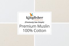 Kingfisher Fabrics - Premium Muslin - 100% Cotton