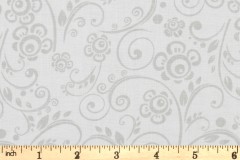 Kingfisher Fabrics - Get Back! - 48497 - Gray/White