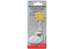 Sew Easy Daisy Thread Cutter, with Needle Threader and Detachable Lanyard