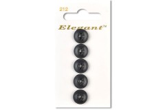 Sirdar Elegant Round 4 Hole Rimmed Plastic Buttons, Pearlescent Grey,12mm (pack of 5)