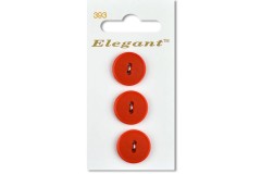 Sirdar Elegant Round 2 Hole Plastic Buttons, Red, 19mm (pack of 3)