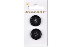 Sirdar Elegant Round 4 Hole Rimmed Plastic Buttons, Navy, 22mm (pack of 2)