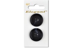 Sirdar Elegant Round 4 Hole Rimmed Plastic Buttons, Navy, 25mm (pack of 2)