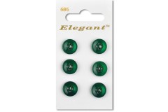 Sirdar Elegant Round 4 Hole Button, Dark Green, 12mm (pack of 6)