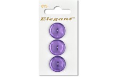 Sirdar Elegant Round 2 Hole Plastic Buttons, Violet, 19mm (pack of 3)