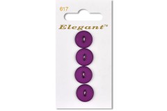 Sirdar Elegant Round 2 Hole Plastic Buttons, Fuchsia, 16mm (pack of 4)