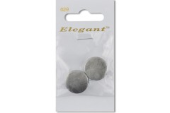 Sirdar Elegant Round Shanked Metal Stud Buttons, Antique Silver,19mm (pack of 2)
