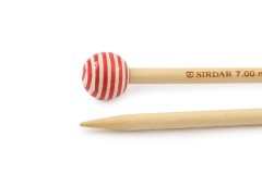 Sirdar Hand Painted Bamboo Single Point Knitting Needles - 35cm (7.00mm)