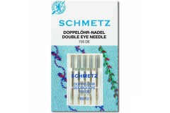 Schmetz Machine Needles, Double Eye 705 DE, Size 80/12 (pack of 5)