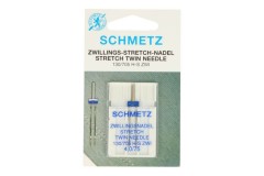 Schmetz Machine Needles, Stretch Twin, 130/705 H-S ZWI, 4.0mm Size 75 (pack of 1)