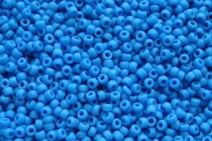 Toho Glass Seed Beads, Opaque Frosted Cornflower (0043DF) - Size 8, 3mm