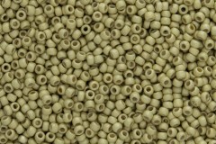 Toho Glass Seed Beads, PermaFinish Yellow Gold Metallic Matte (PF559F) - Size 8, 3mm