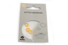 Tulip Stitch Markers - Yellow Hearts - Small
