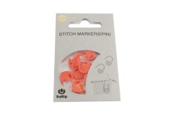 Tulip Locking Stitch Markers - Orange Tulips