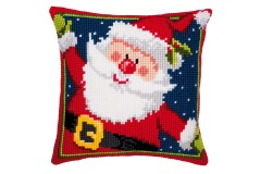 Vervaco - Father Christmas Cushion (Cross Stitch Kit)