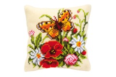 Vervaco - Cushion - Butterfly (Cross Stitch Kit)