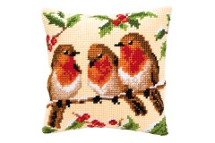 Vervaco - Robins Cushion (Cross Stitch Kit)
