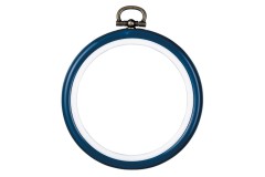Vervaco Embroidery Frame, Blue, Plastic, 7.5cm / 3in