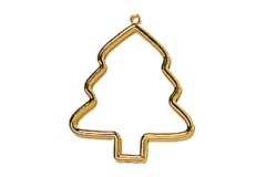 Vervaco Embroidery Frame, Gold, Plastic, Tree Shaped, 8 x 9cm / 3.2 x 3.6in