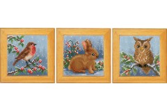 Vervaco - Winter Animals - Set of 3 (Cross Stitch Kit)