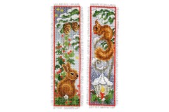 Vervaco - Bookmark - Rabbit & Squirrel - Set of 2 (Cross Stitch Kit)