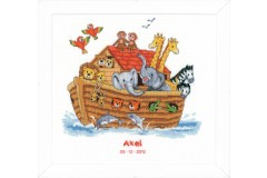 Vervaco - Birth Record - Noah's Ark (Cross Stitch Kit)