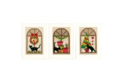 Vervaco - Christmas Atmosphere - Set of 3 Cards (Cross Stitch Kit)