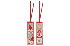 Vervaco - Bookmark - Christmas Gnomes - Set of 2 (Cross Stitch Kit)