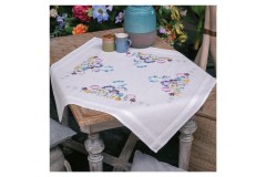 Vervaco - Tablecloth - Allium in Blue & Purple (Embroidery Kit)