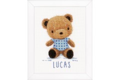 Vervaco - Birth Sampler - Teddy Bear (Cross Stitch Kit)
