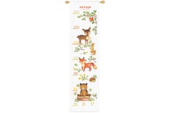 Vervaco - Height Chart - Forest Animals (Cross Stitch Kit)