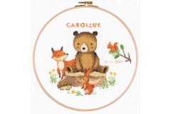 Vervaco - Forest Animals with Hoop (Cross Stitch Kit)