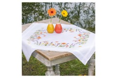 Vervaco - Tablecloth - Lavender and Field Flowers (Cross Stitch Kit)