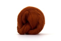 World of Wool Dyed Merino - 23 Micron  - Rust (01) - 100g
