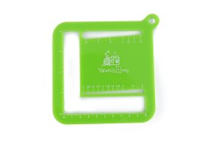 Yarnistry - 10cm Knitting/Crochet Gauge, and Hook/Needle Sizer - Bright